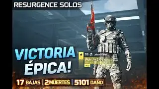 WIN!🏆 RESURGENCE SOLOS 🔥 17 BAJAS, 2 MUERTES  | Warzone Haven's Hollow