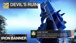 The Devils Ruin underrated exotic in the game (Review and iron banner gameplay)