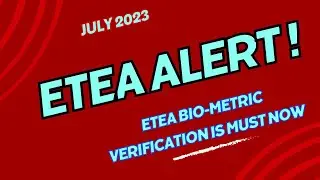 ETEA Biometric Verification 2023 | How to Verify ETEA Account