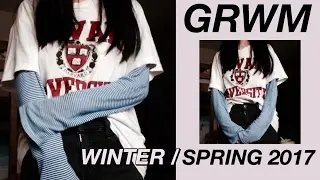 GET READY WITH ME WINTER / SPRING 2017 (all drugstore makeup + ootd)
