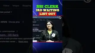 SBI Clerk 3rd Waiting List Out 🔥 #sbiclerk2025 #waitinglist #pw #bankingwallah