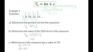 01 Linear number patterns