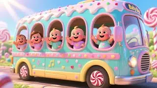 Rainbow Candy Car Adventure 🚗🌈🍬 | Fun Vehicle Song for Kids | Nursery Rhymes & Songs for Children