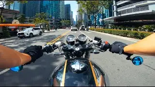 Continental GT Mr. Clean - BGC + Cembo Morning Ride. Lane Filtering in Heavy Traffic