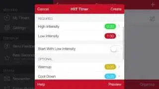 Seconds Pro - Creating a HIIT timer