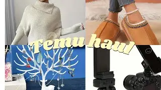 TEMU HAUL | Content creation lights, Lamp, New Clothes, Camera Tripod......