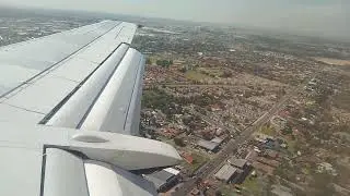 Landing at Johannesburg (JNB) on Safair FA251