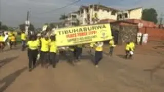 Museveni supporters celebrate on streets of Kampala