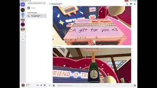 Bubbly from gifting myself in rec room with the gift o tron