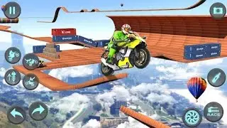 Impossible Bike Stunts 3D - Gameplay Android game - bike stunt game amazing game