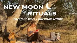 New moon routine for reset + intention setting 🌙 