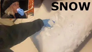 ASMR - SNOW EATING