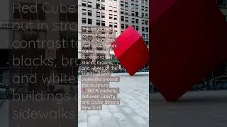 #redcube_nyc #nyc  #sculpture #newyork #location #red #cube