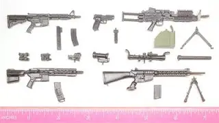 1:12 Scale Weapons - Marauder Gun Runners Weapons Pack Series 1
