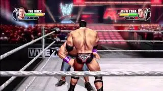 WWE All-Stars — Рок против Джона Сины. ПОЛНЫЙ МАТЧ (через www.thegamingtailgate.com)