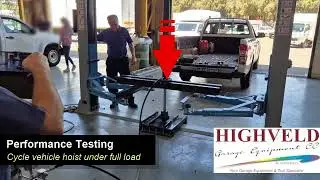 Load Testing 2 Post Lift
