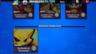 SIRIUS😱 LAST ULTRA LEGENDARY NEW BRAWLER GIFTSS!!🎁 BRAWL STARS NEW UPDATE!!!!🫨