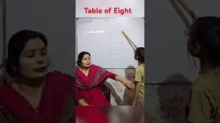 Eight ka table #teacher #study #shortsfeed #education #viralvideo