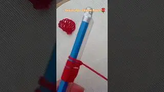 🌸Easy flower embroidery using pencil ✏️ Special for Beginners  must try 😉 #shorts #handmade #diy