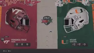 #13 Virginia Tech vs Miami WK7 2030 AI vs AI