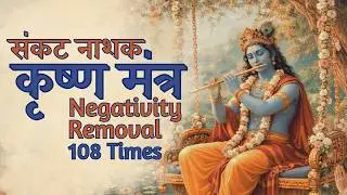 Remove All Negativity & Stress: 108 Times Krishna Mantra for Peace | ॐ कृष्णाय वासुदेवाय #krishna