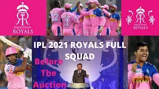 IPL : 2021 Rajasthan Royals Full Retained Players & Purse Remaining