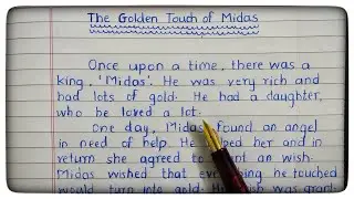 Moral Story: Golden Touch of The king Midas | Story writing
