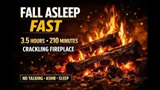 3.5 Hours Fireplace: Real Wood Crackle for Deep Sleep & Relaxation