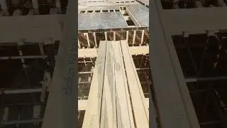 Yellow Beam SHUTTERING #buildingmaterial#concrete#slab#shorts