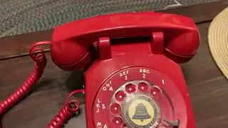 Western Electric 500 Rotary Telephone in Red