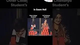 In Exam Hall Pressure | Sri Chaitanya Students vs Other Students #pressure #examhall #srichaitanya