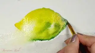 How Paint Lemon in Watercolour/Easy/Beginner/Speedy Painting Tutorial