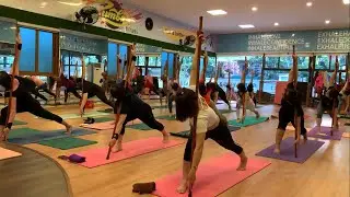 Vinyasa Yoga Flow With Stick | Yoga With Stick | Stick Yoga