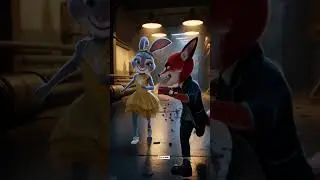 Zootopia | Racing in a robot paint factory #zootopia #shorts