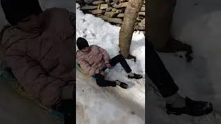#newyear2025 #viralshort #snow #slipperywalk #public