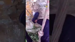 Major Rock fall at 90&deg; WALL ZUMARING TIME 😥 #viral #youtubeshorts
