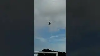 Irish Coast Guard helicopter (EI-ICD) close flyby before landing at Galway University Hospital