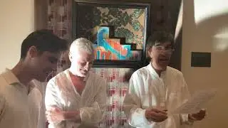 Across the Water: Performance for one person, three voices and three languages