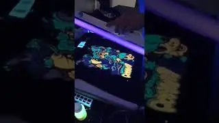 GLOW in the DARK. DTF desktop printer 1390 model A3.