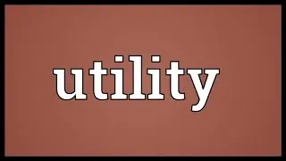 Utility Meaning