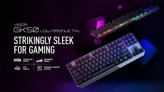 VIGOR GK50 LOW PROFILE TKL - 80% Tenkeyless Layout, Strikingly Sleek For Gaming | Gaming Gear