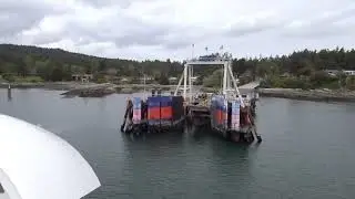 BC Ferry Salish Eagle Approaching Galiano Island Sturdies Bay Terminal - ihikebc.com