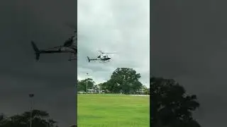 9M-SSW AS355 landed at Dewan Suarah Bintulu