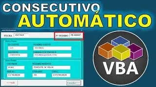 CONSECUTIVO DE DOCUMENTO AUTOMATICAMENTE CON VBA