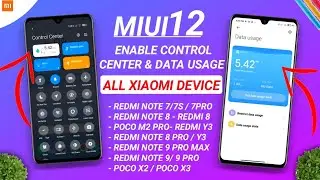 NEW CONTROL CENTER UPDATE MIUI 11 & MIUI 12 DEVICES | ENABLE MIUI 12 DATA USAGE IN CONTROL CENTER