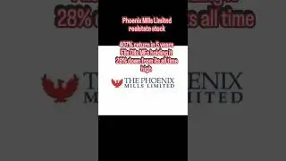 PHOENIXLTD 407% return in last 5 years #phoenixmills #niftyrealty