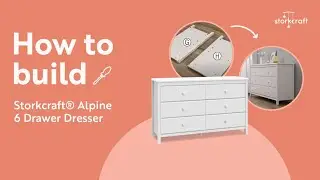 HOW TO BUILD! STORKCRAFT ALPINE 6 DRAWER DRESSER | Assembly Video for Model Numbers 