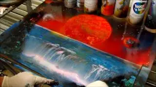 ציור בספריי - שיעור 3 - spray paint art - lesson 3