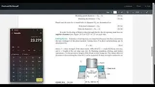 Punch and Die Sizes