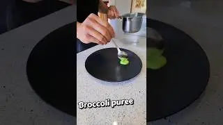 Broccoli puree #puree #cooking #plating #recipe